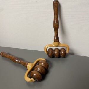 Dual-Head T-Shaped Wooden Massage Tool