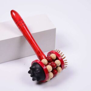Wooden Roller Handheld Body Massager