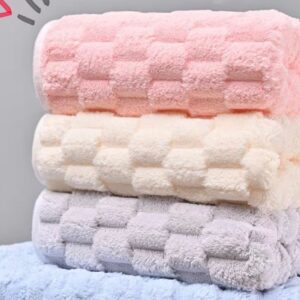 Soft Waffle-Weave Cotton Bath Towel Set