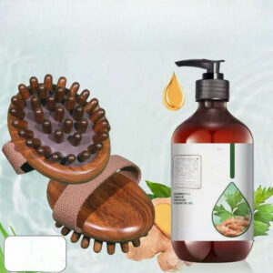 Wooden Meridian Massage Brush Set